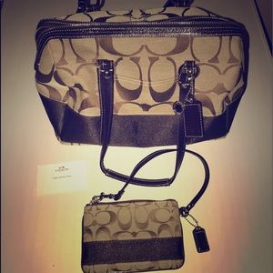 Coach Handbag and wristlet combo!